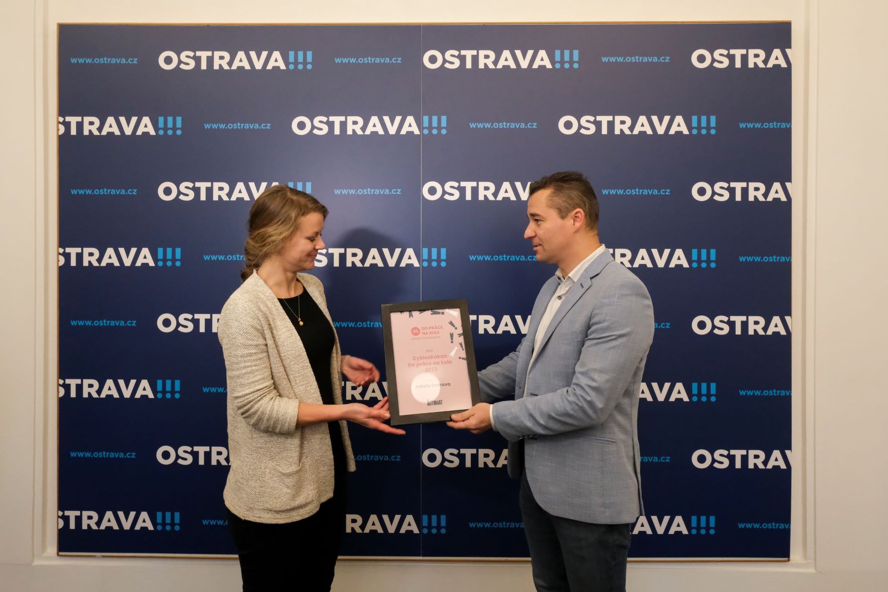 Předání ocenění Cykloskokan za rok 2023. Foto: Adolf Horsinka
